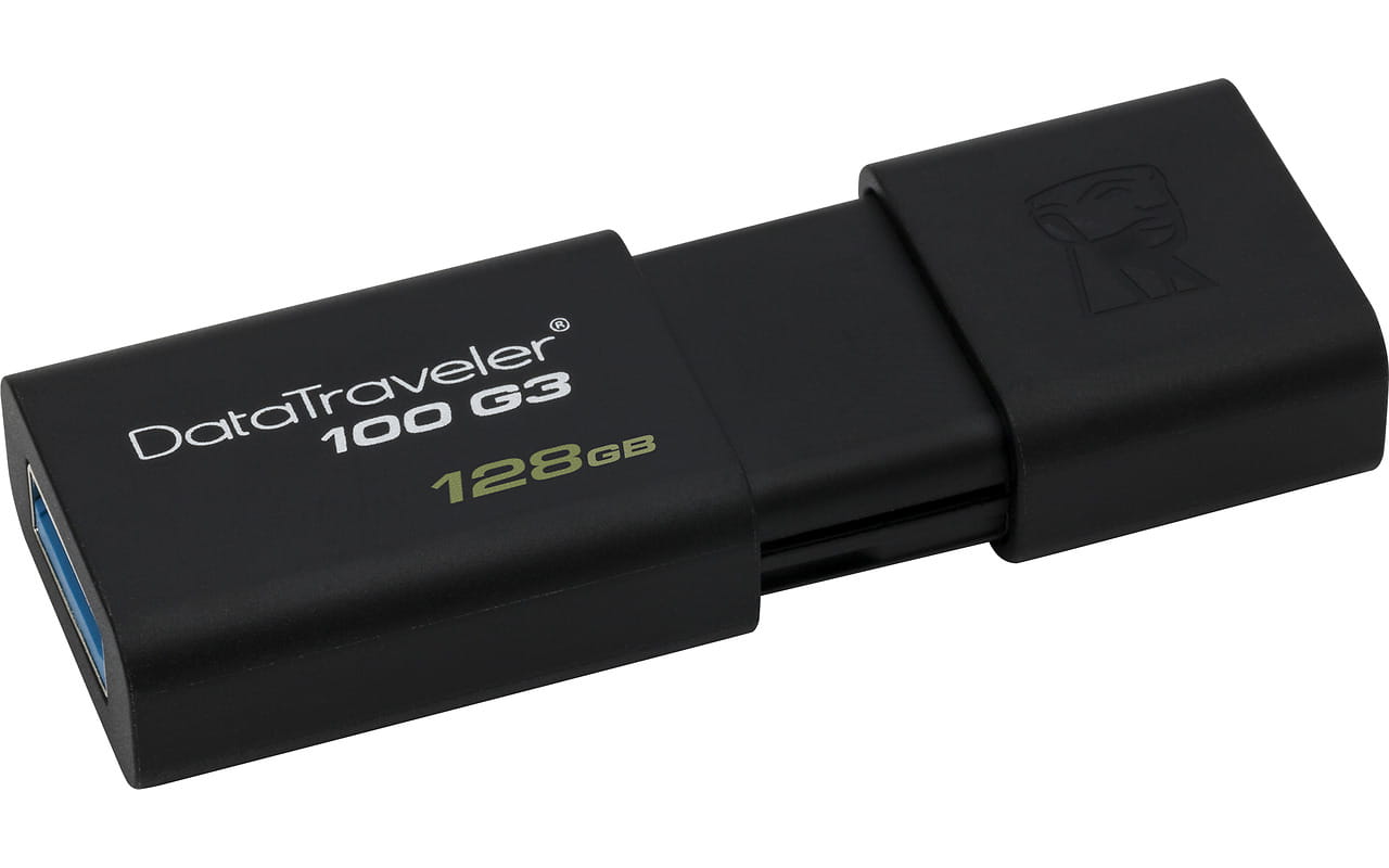 USB Flash Kingston DataTraveler 100 G3 / 128Gb / DT100G3/128GB / Black