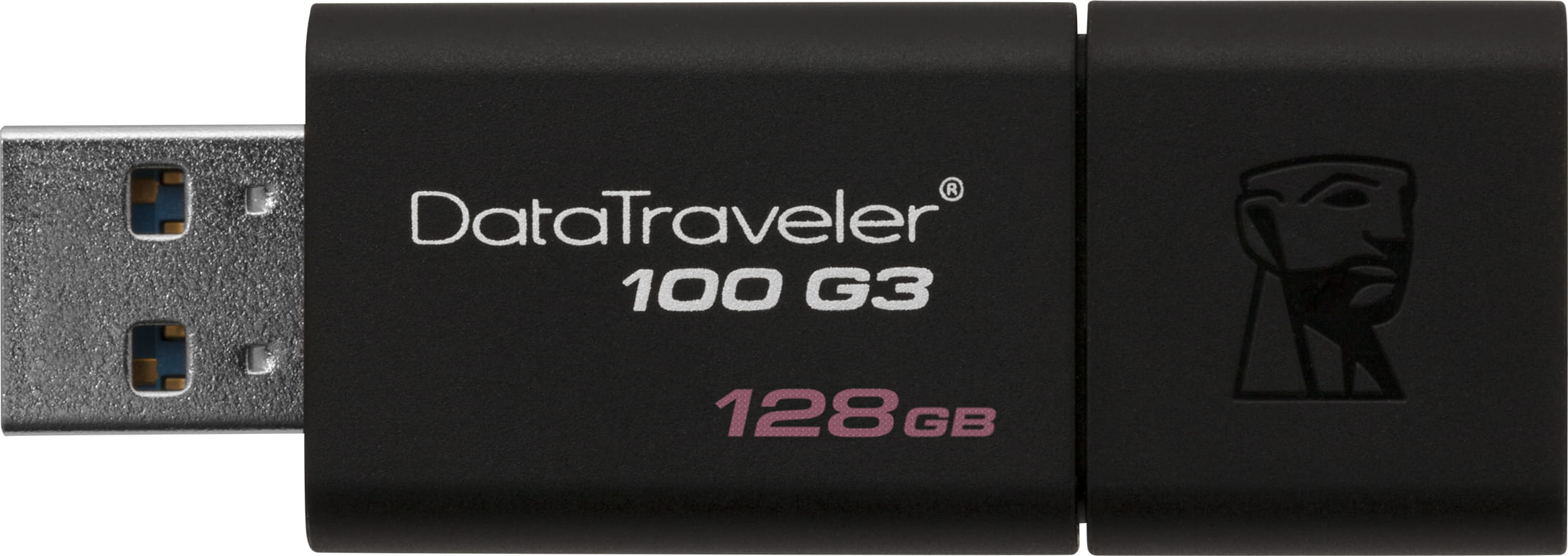 USB Flash Kingston DataTraveler 100 G3 / 128Gb / DT100G3/128GB / Black