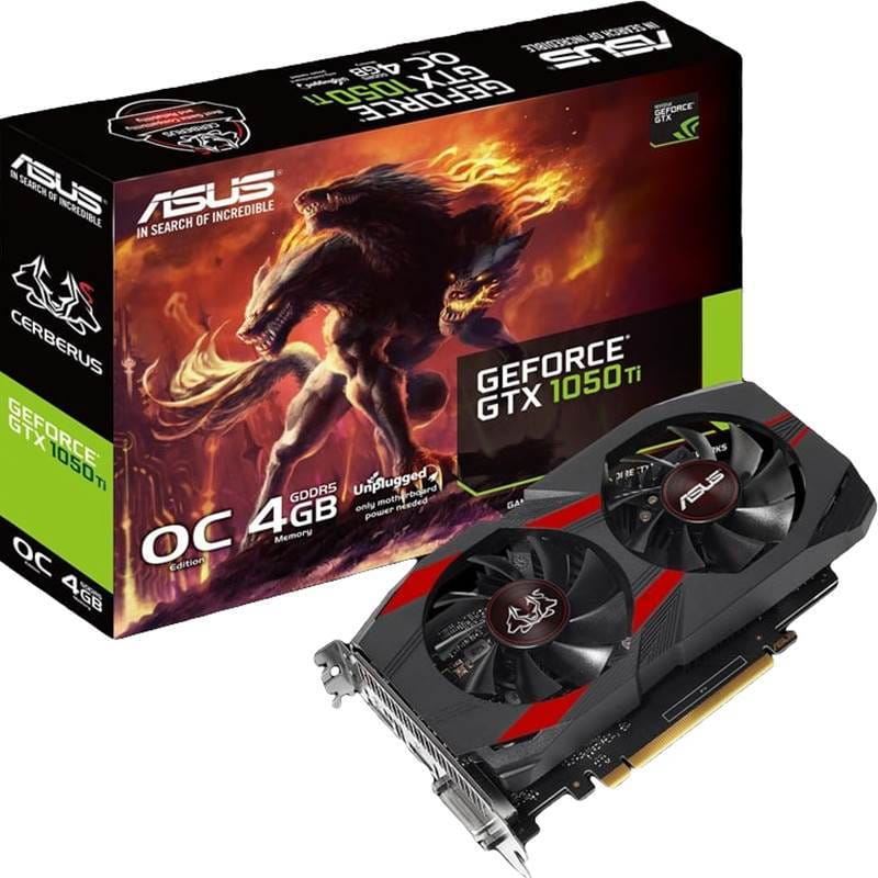 VGA ASUS CERBERUS GeForce GTX1050Ti 4GB / GDDR5 / 128-bit / CERBERUS-GTX1050TI-O4G