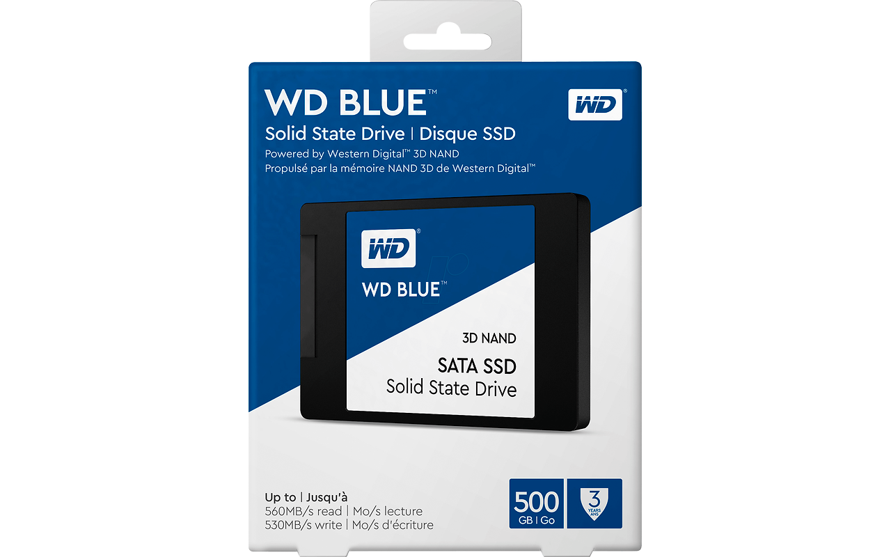 Western Digital Blue WDS500G2B0A / 500GB 2.5" SATA /