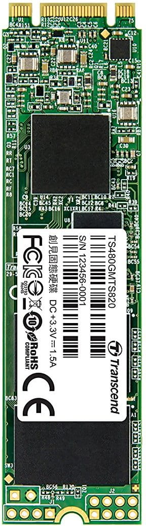 SSD Transcend MTS820 / 480GB / M.2 SATA / R/W:560/520MB/s / 80K/85K IOPS / 3D TLC NAND / TS480GMTS820S