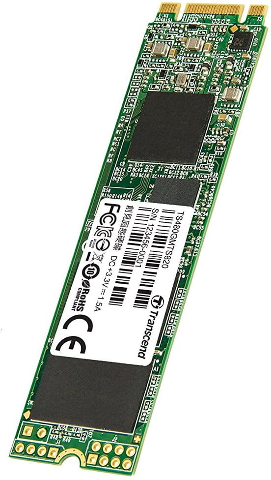 SSD Transcend MTS820 / 480GB / M.2 SATA / R/W:560/520MB/s / 80K/85K IOPS / 3D TLC NAND / TS480GMTS820S