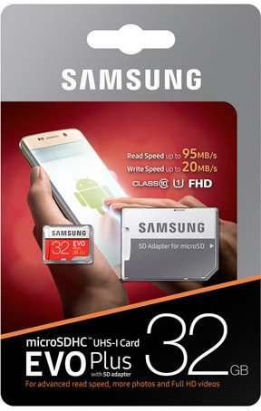 microSDHC Samsung EVO Plus 32GB / SD adapter / MB-MC32GA