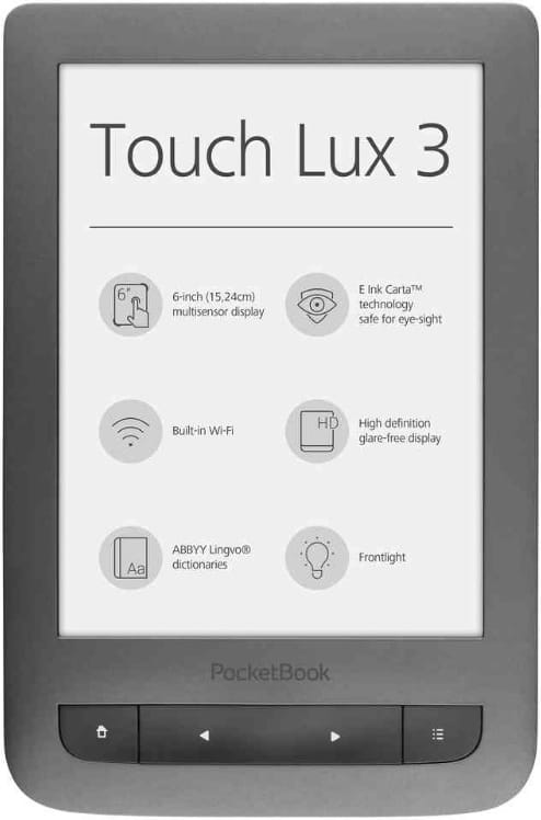 PocketBook Touch Lux 3 626 / 6" E InkCarta / Wi-Fi / Frontlight  Anti-glare /