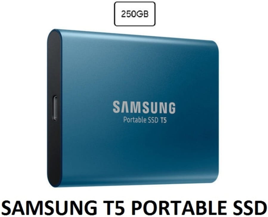 Samsung Portable SSD T5 / 250GB / USB3.1 / Type-C / MU-PA250B/WW / Blue