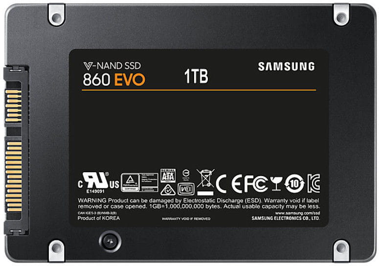 SSD Samsung 860 EVO MZ-76E1T0BW / 1.0TB / 2.5" SATA / V-NAND 3bit MLC /