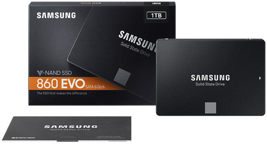 SSD Samsung 860 EVO MZ-76E1T0BW / 1.0TB / 2.5" SATA / V-NAND 3bit MLC /