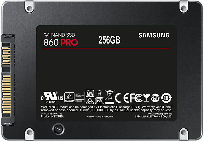 SSD Samsung 860 PRO MZ-76P256BW / 256GB / 2.5" SATA / VNAND 2bit MLC /