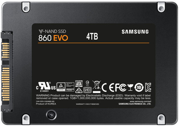 Samsung 860 EVO / 4.0TB / 2.5" SATA / V-NAND 3bit MLC / MZ-76E4T0BW /