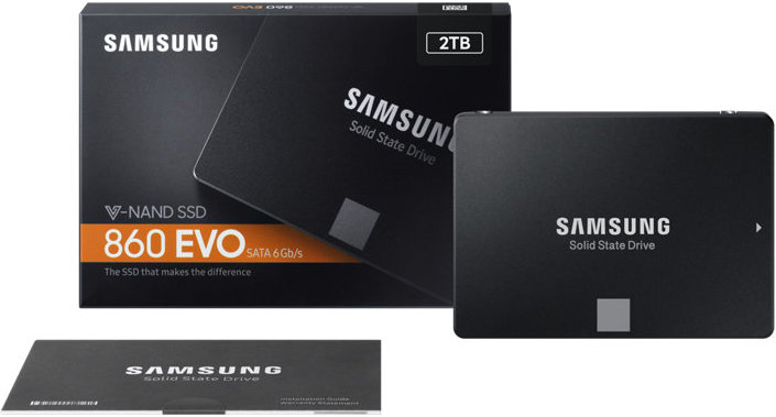 SSD Samsung 860 EVO MZ-76E2T0B / 2.0TB / 2.5" SATA / V-NAND 3bit MLC /