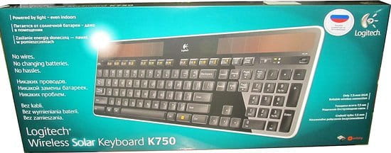 Logitech Wireless Solar Keyboard K750 Black USB