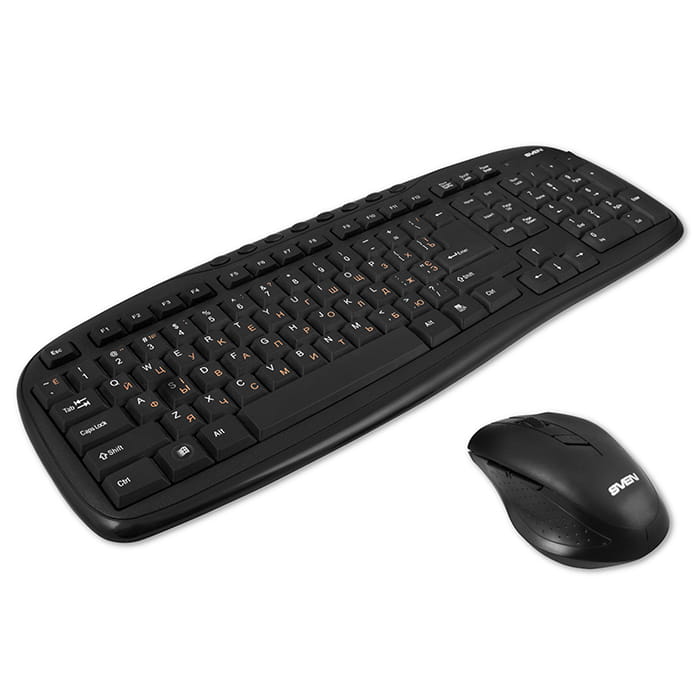 KIT Sven KB-C3600W / Keyboard & Mouse / Wireless / Black