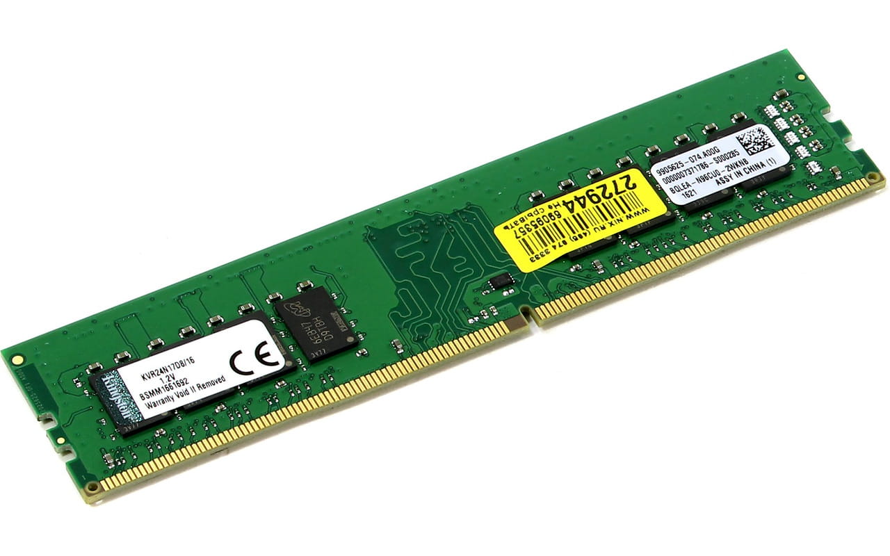 RAM Kingston ValueRam KVR24N17D8 / 16GB / DDR4-2400 / PC19200 / CL17 / 1.2V