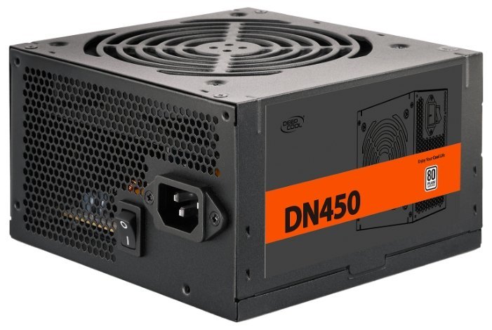 PSU Deepcool DN450 / 450W / ATX 2.31 / 80 PLUS / Active PFC / 120mm fan with PWM / XDC-DN450 / Black