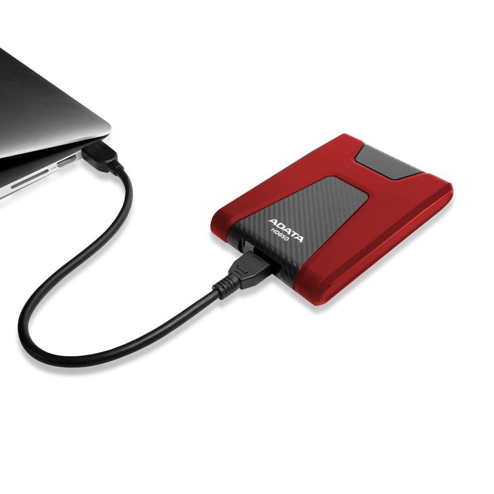 ADATA DashDrive Durable HD650 / 2TB / 2.5" / USB3.0 / AHD650-2TU31 / Red