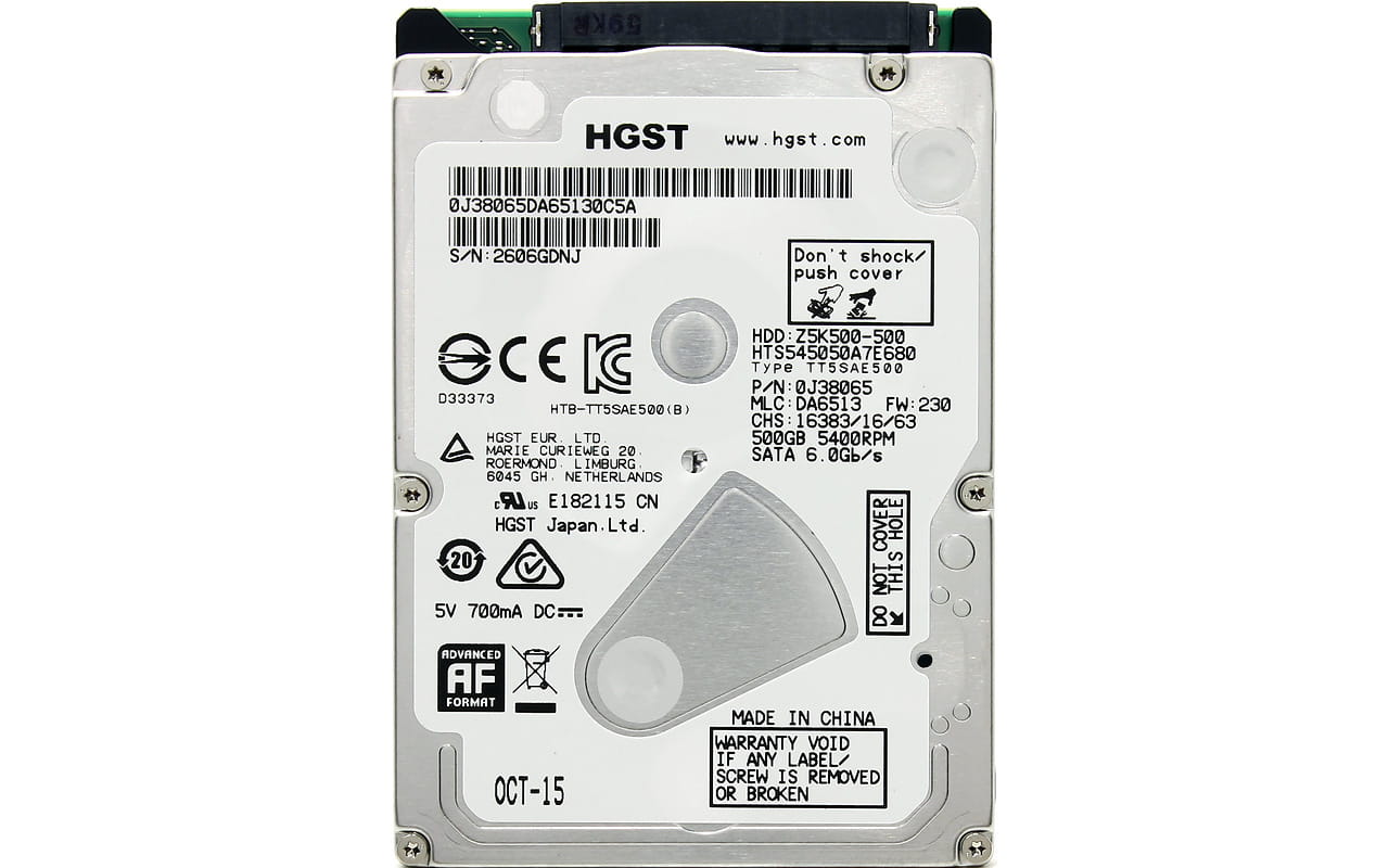 Hitachi Travelstar Z5K500 2.5" HDD 500GB HTS545050A7E680