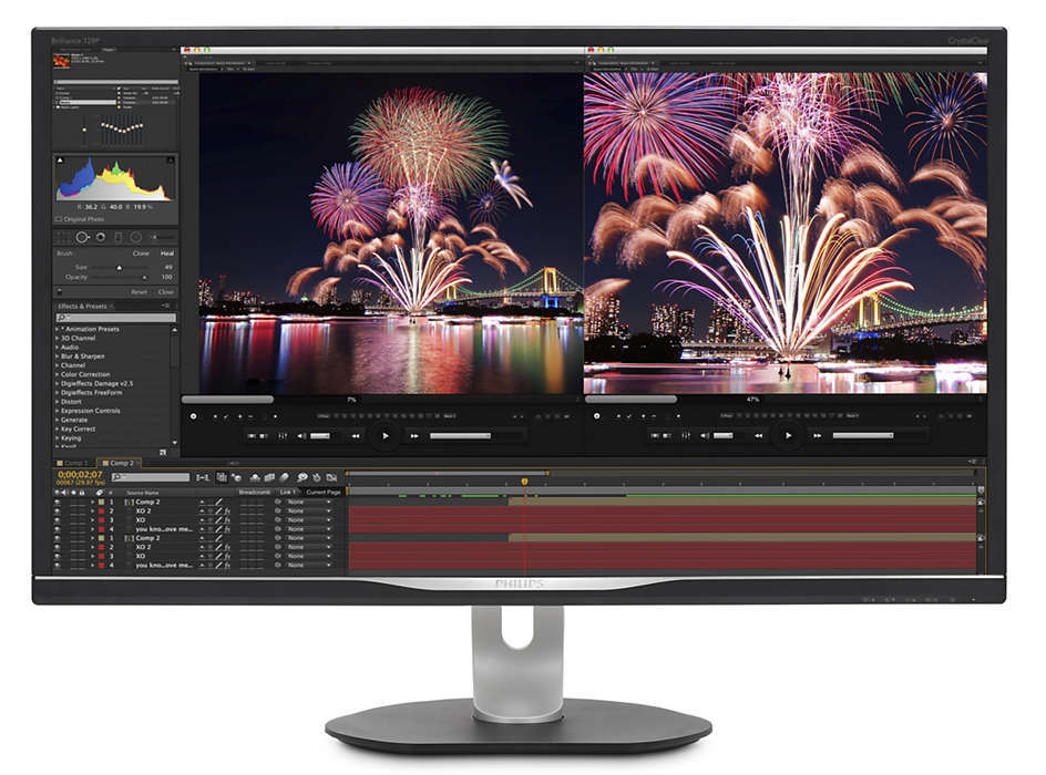Philips 328P6AUBREB / 32.0" IPS 2560x1440 QHD / Adobe RGB 99% / Black