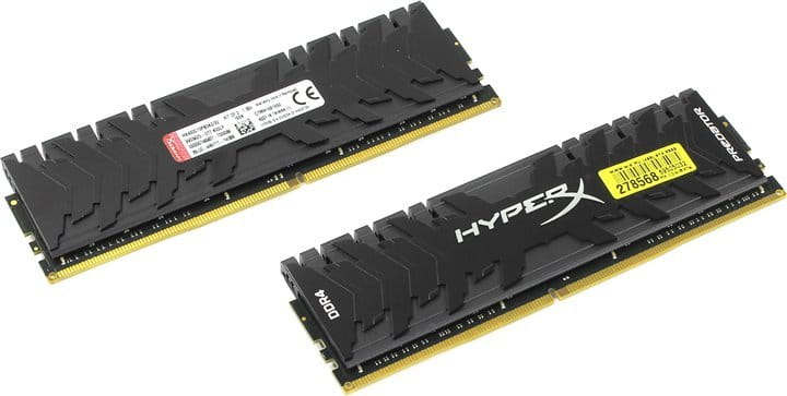 RAM Kingston HyperX Predator HX426C13PB3K2/32 / 2x16GB / DDR4-2666 / PC21300 / CL13 / 1.35V / Black