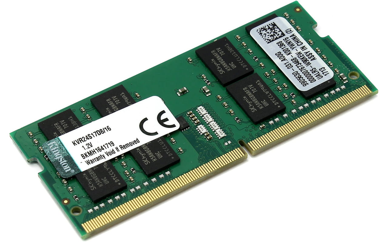 RAM Kingston ValueRam KVR24S17D8/16 / 16GB / DDR4-2400 / SODIMM / PC19200 / CL17 / 1.2V