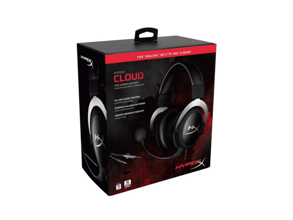 Kingston HyperX Cloud Silver Headset / HX-HSCL-SR/NA /