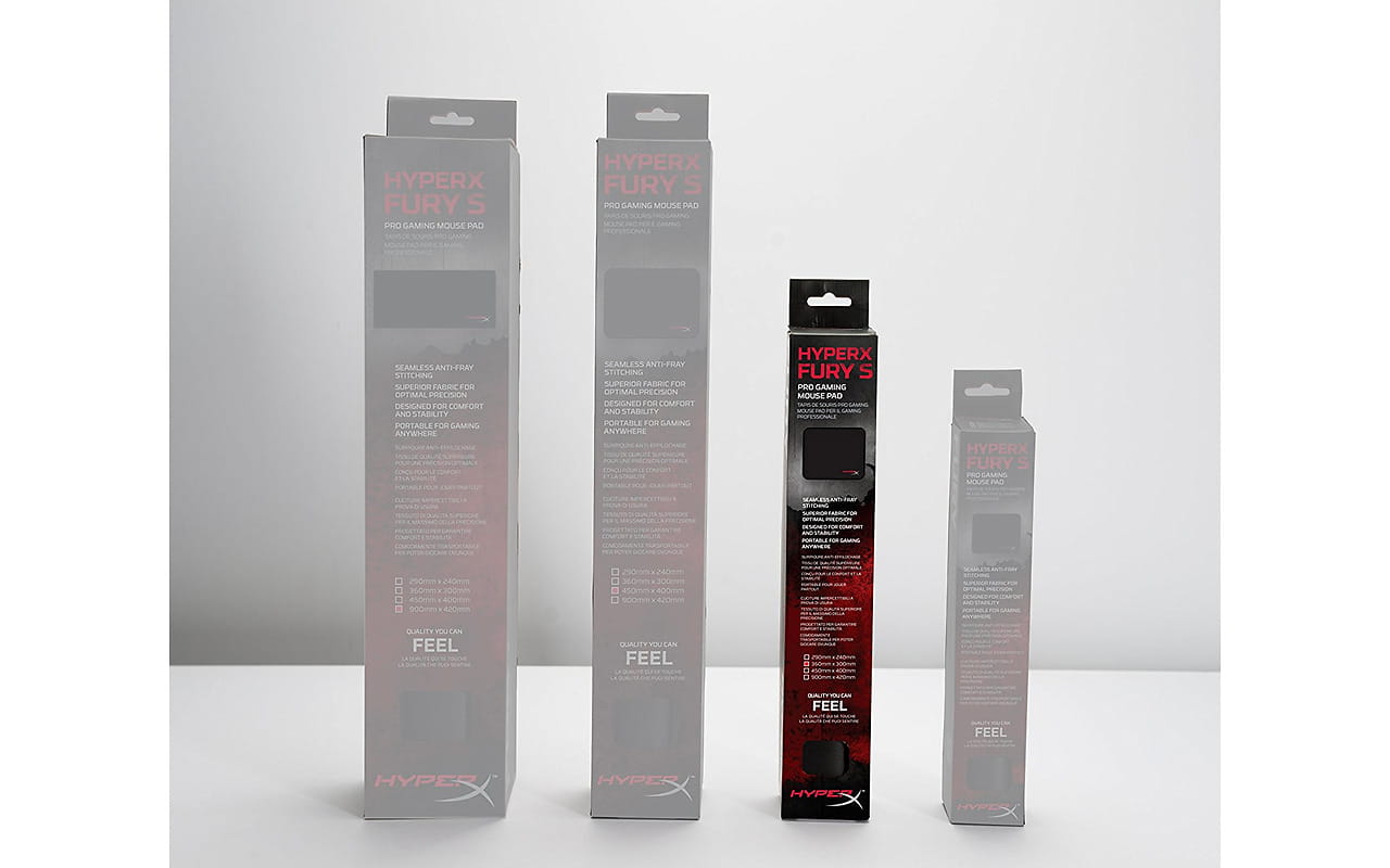 Mouse Pad Kingston HyperX FURY S / 360mm x 300mm x 3.5 mm / HX-MPFS-M / Black
