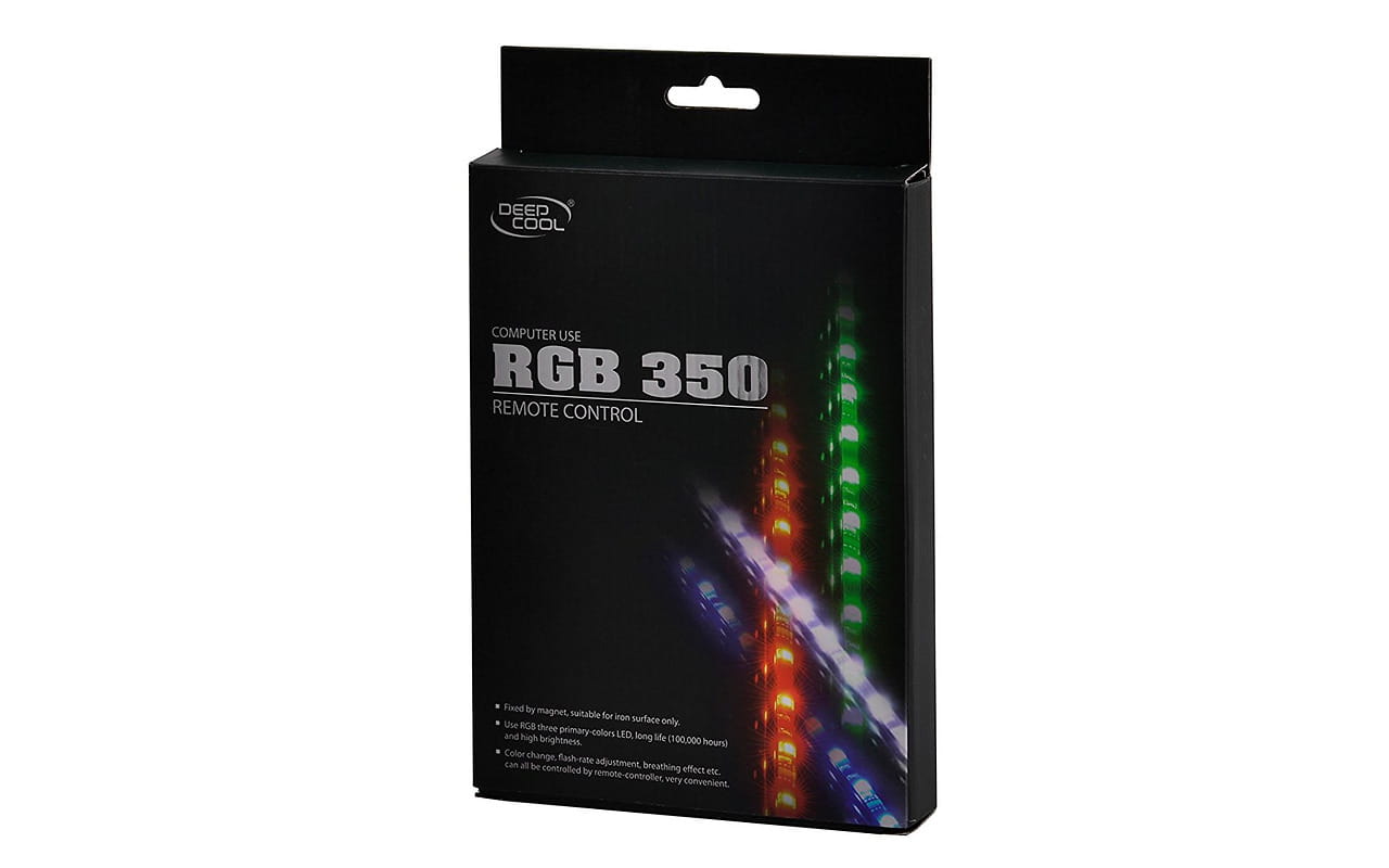 LED strips Deepcool XDC-RGB350 / RGB color LED strip / Software control: ASUS Aura, MSI Mystic, Gigabyte Fusion /