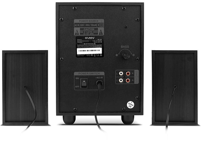 Speakers Sven MS-150 / 2.1 / 15w / Black