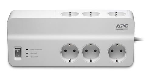 Surge Protector APC Essential PM6-RS / 6 Sockets / 10A / White