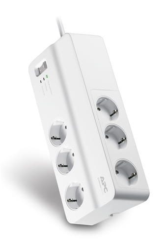 Surge Protector APC Essential PM6-RS / 6 Sockets / 10A / White