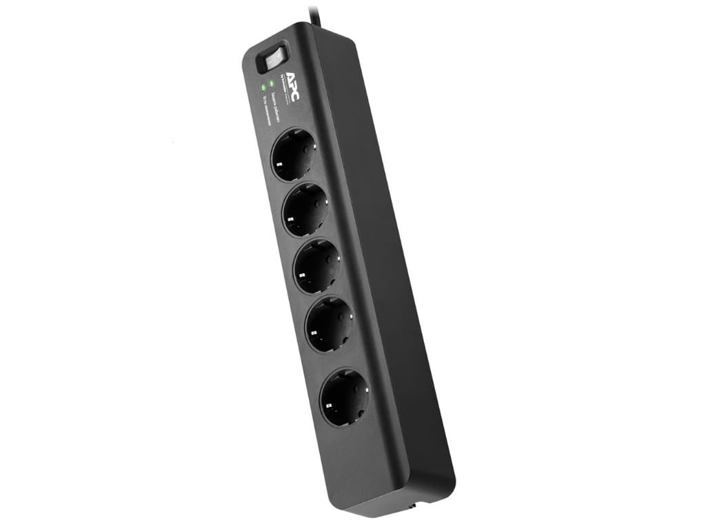 Surge Protector APC Essential PM5B-RS / 5 Sockets / 10A / Black