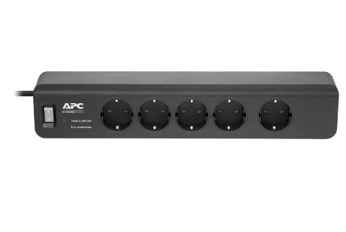 Surge Protector APC Essential PM5B-RS / 5 Sockets / 10A / Black
