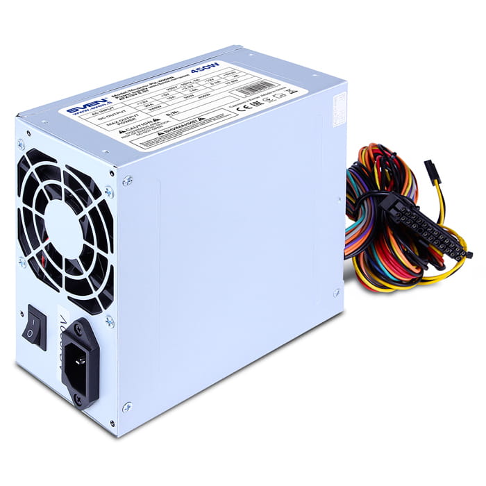 PSU Sven PU-450AN / 450W / ATX / 80mm fan / Grey