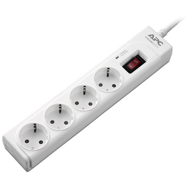 Surge Protector APC Essential APC P43-RS / 4 Sockets / 10A / White
