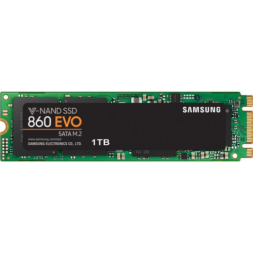 SSD Samsung 860 EVO / 1.0TB / .M.2 SATA / MJX / V-NAND 3bit MLC / MZ-N6E1T0BW