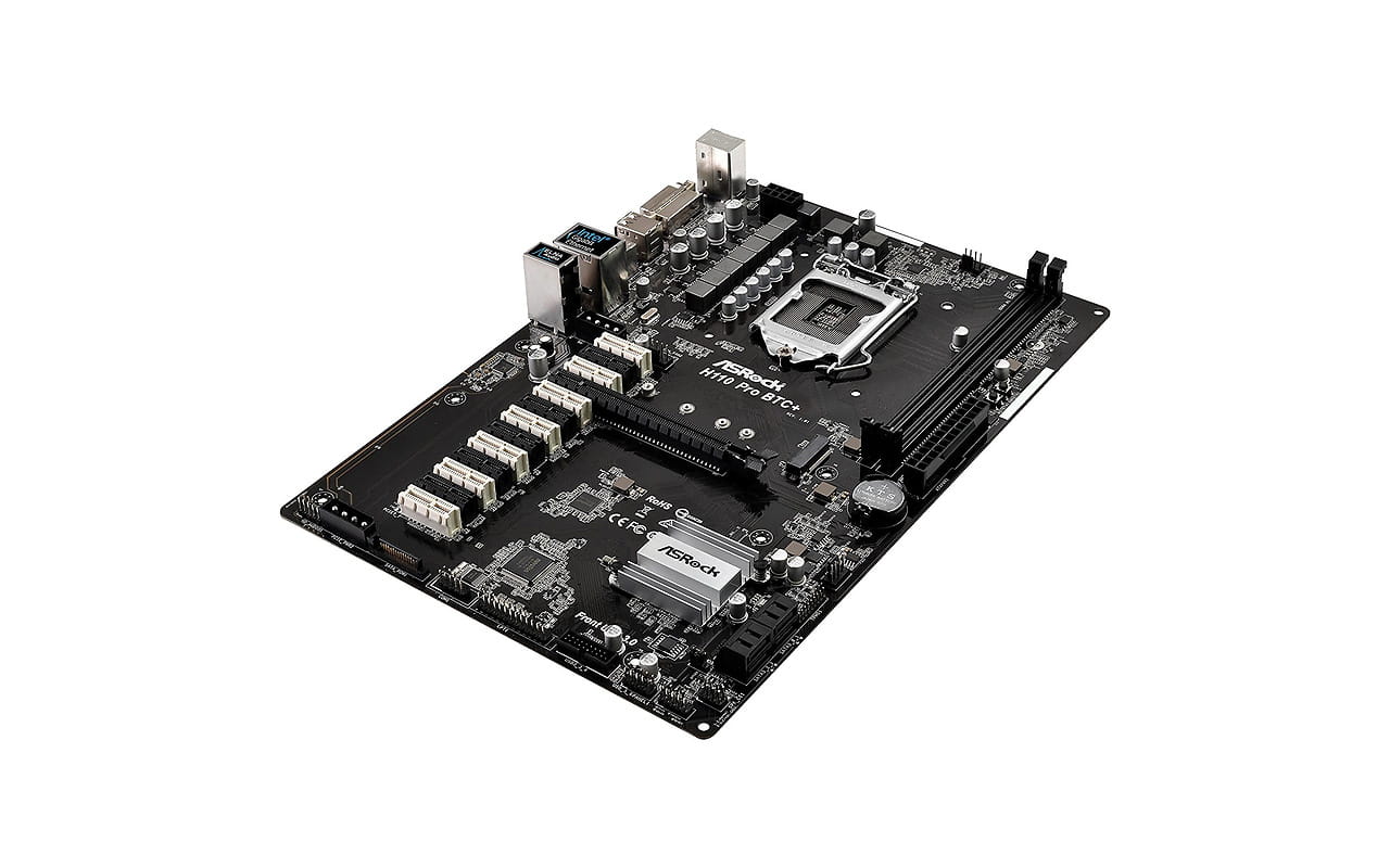 MB ASRock H110 PRO BTC+ / S1151 / Intel H110 / 2xDDR4 2400 / ATX / Bitcoin Mining /