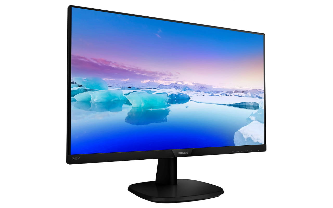 Monitor Philips 243V7QJABF / 23.8" IPS W-LED FullHD / 93 ppi / 5ms GTG / 250 cd/m / DCR 200 Mln:1 / 16.7M Colors / Black
