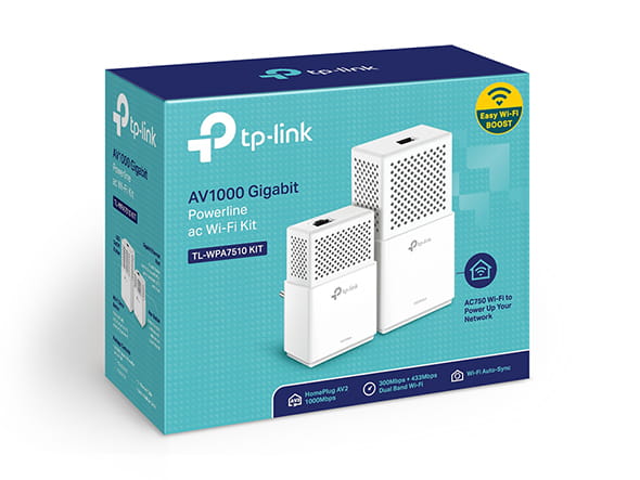 Powerline TP-LINK TL-WPA7510 KIT / Wireless AC / AV1000