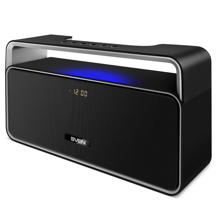 Speakers Sven PS-185 / 10W / Bluetooth / microSD / FM / AUX / Mic / 2000mA / Black