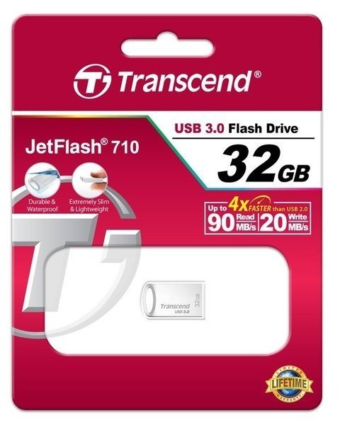 USB Transcend JetFlash 710  / 32Gb / Silver