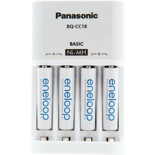 Panasonic Basic Charger 4-pos AA/AAA / 4 x AAA 750mAh /