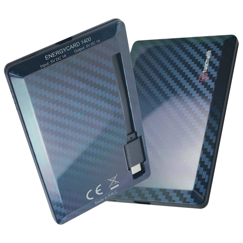 Power Bank Tuncmatik Energycard 1400 / IMD / Black