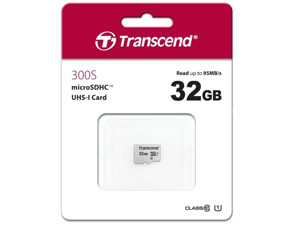 MicroSD Transcend / 32GB / UHS-I U1 / TS32GUSD300S