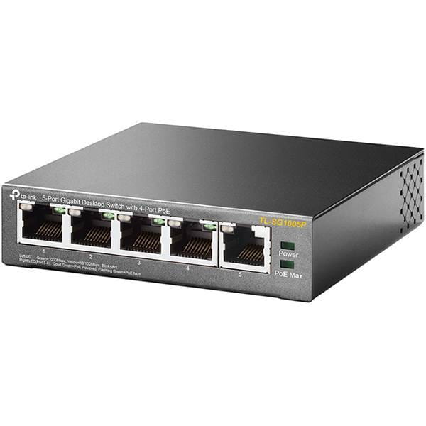Switch TP-LINK TL-SG1005P / 5-port Gigabit / 4-Port PoE /