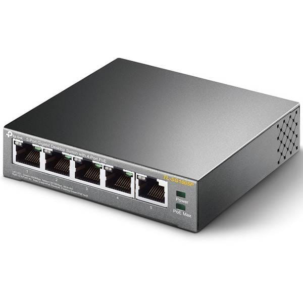 Switch TP-LINK TL-SG1005P / 5-port Gigabit / 4-Port PoE /