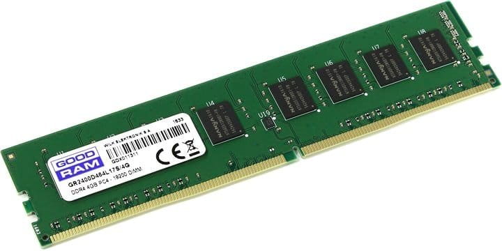 RAM GOODRAM 4GB / DDR4-2400 / PC19200 / CL17 / 1.2V / GR2400D464L17S/4G