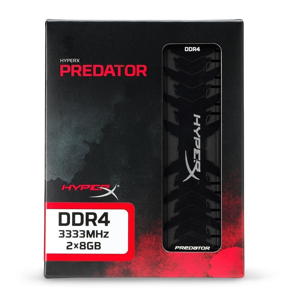 KIT RAM Kingston HyperX Predator HX433C16PB3K2/16 / 2x8GB / DDR4-3333 / PC26660 / CL16 / 1.35V / Heat spreader /