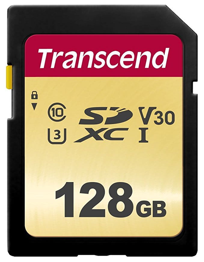 SDXC Transcend 500S / 128GB / UHS-I U3 / TS128GSDC500S