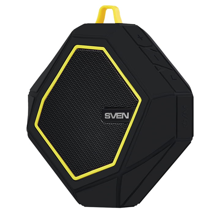 Speakers Sven PS-77 / 5w / Bluetooth / FM / USB / microSD / 600mAh / Black Yellow