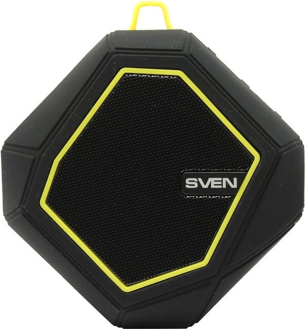 Speakers Sven PS-77 / 5w / Bluetooth / FM / USB / microSD / 600mAh / Black Yellow