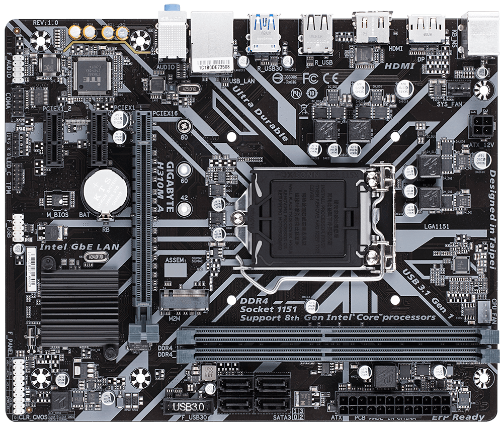 MB GIGABYTE H310M A / Intel H310 / S1151 / mATX